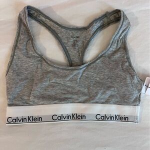 Calvin Klein small gray sports bra NWT (I have 2 for sale, one has tags removed)